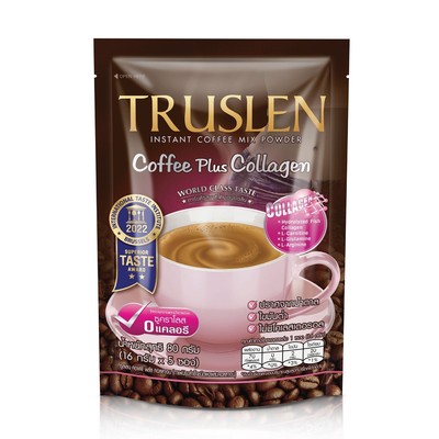 Truslen Coffee Plus Collagen Dietary L-Carnitine Slimming Low Fat Sugar free 80g