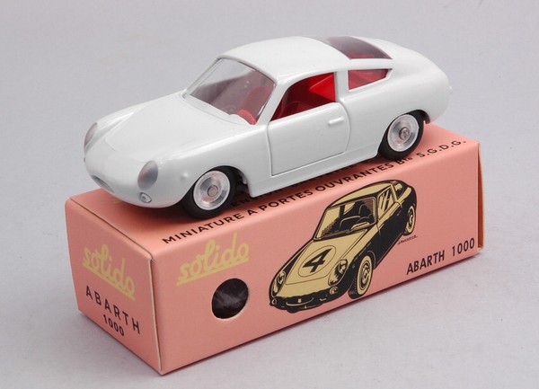 Solido 1/43 Fiat Abarth 1000 Weiss Club Modellbau Statisches Modell Diecast-image