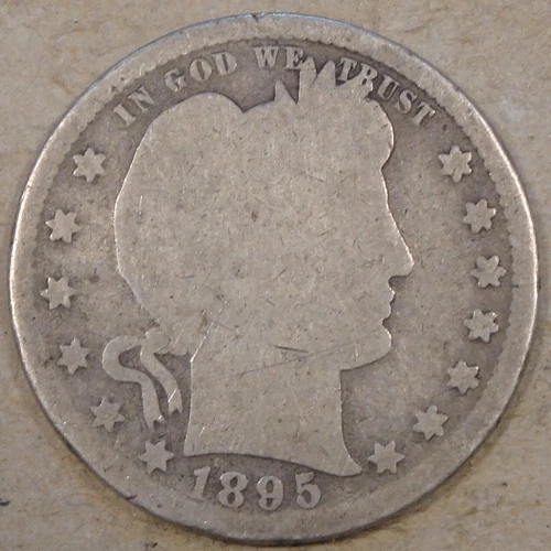 1895-S Barber Quarter 25c G as Pictured