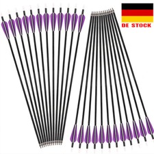 Bogenschießen 32" Jagd Carbonpfeile SPINE 350 für Compound Recurve Bogen -12PACK
