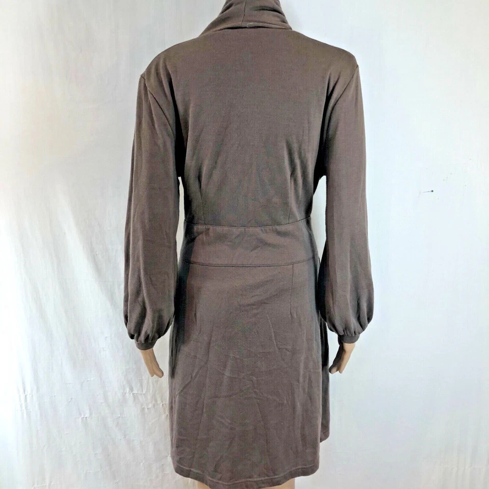 Soma Intimates women’s Robe Sz M. Brown Rayon Blend Lined Knee Length - Image 2 of 4