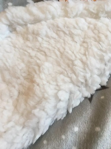 Silver Baby Blanket Beyond MicroMink White Stars White Sherpa Soft NEW - Picture 3 of 5
