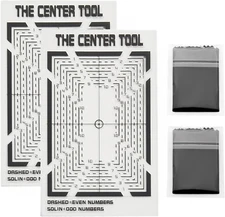 Card Grading Centering Tool Kit - with Cleaning Cloth - Precision Card Center To