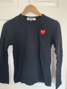 cdg t shirt black heart
