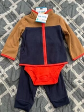 Carter’s Baby Boy 3 Piece Fleece Jacket Set.