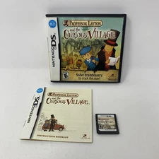 Professor Layton and the Curious Village Nintendo DS Authentic Complete CIB