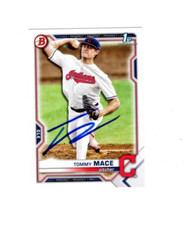 Tommy Mace 2021 1st Bowman Cleveland signed autograph baseball card