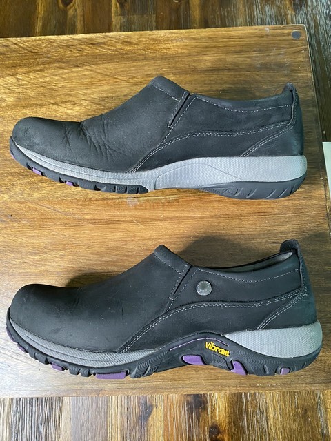 dansko patti black milled nubuck