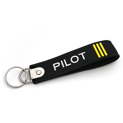 Pilot (3 Balken) - gesticktes Etikett (verdoppelt)