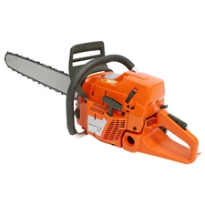 72cc Gas Powered Chainsaw with 24'' Guide Bar Saw Chain 2-Stroke Engine Cut Wood