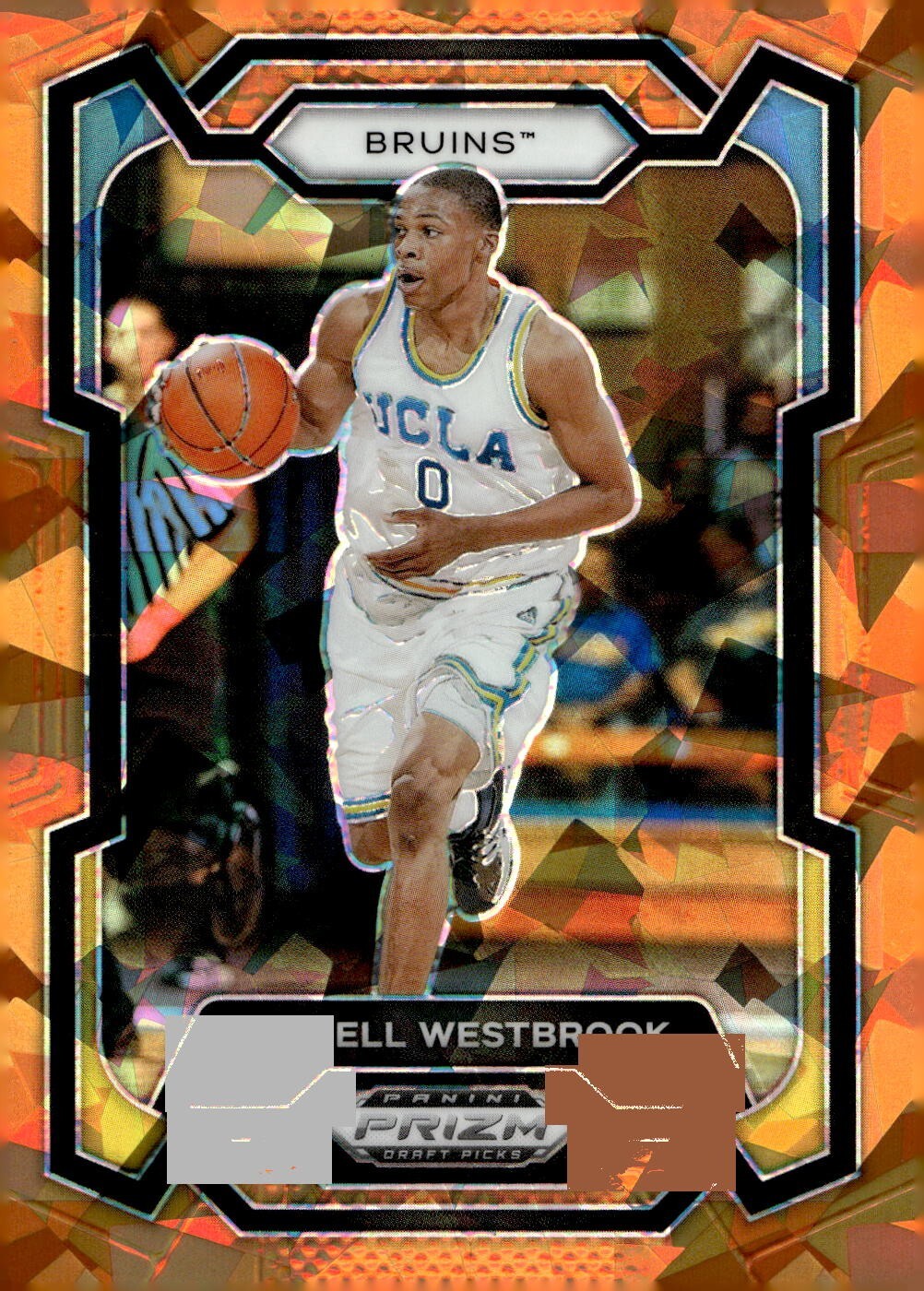 2024-25 Panini Prizm Draft Picks Prizms Orange Ice #47 Russell Westbrook