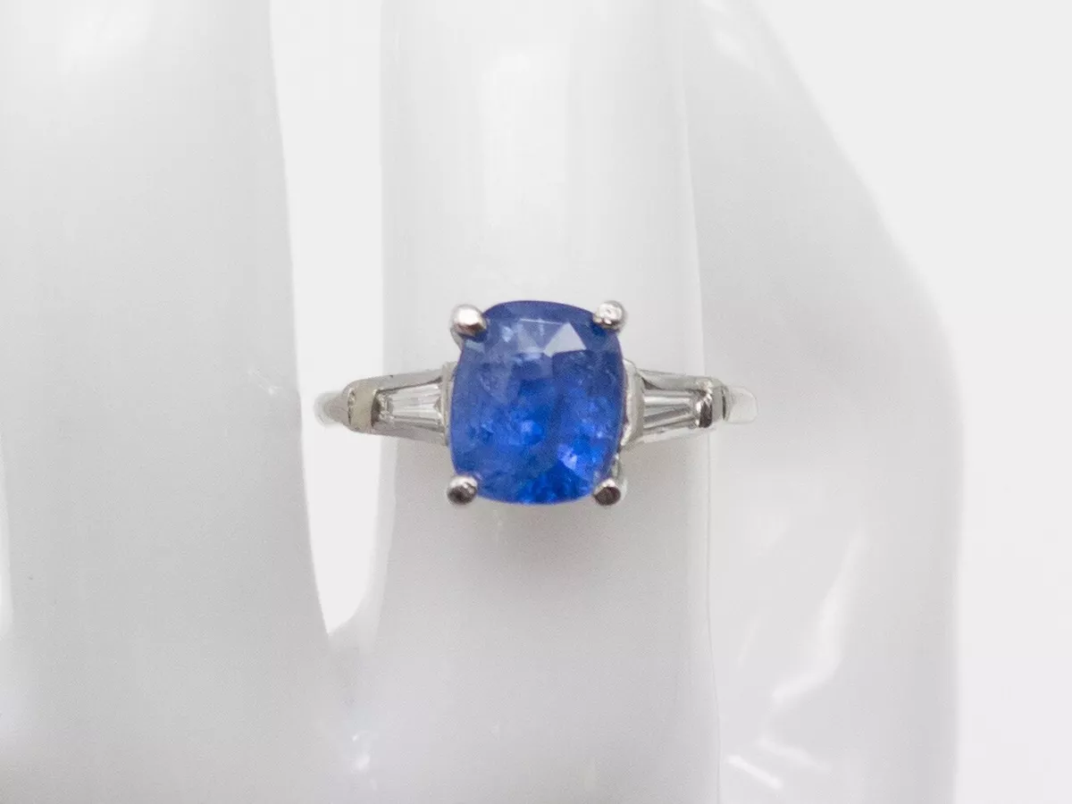 1/4 Carat (ctw) Blue Sapphire Ring 14K Gold with Diamonds | eBay