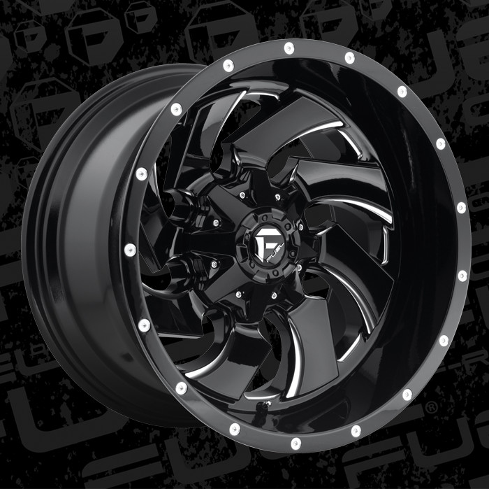 Image of 20 Inch Black Wheels Rim Fuel Cleaver D574 Dodge RAM 1500 Truck 5x5.5 Lug 20x12