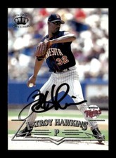 LATROY HAWKINS SIGNED 1998 PACIFIC COLLECTION #133 ON-CARD AUTO  MINNESOTA TWINS