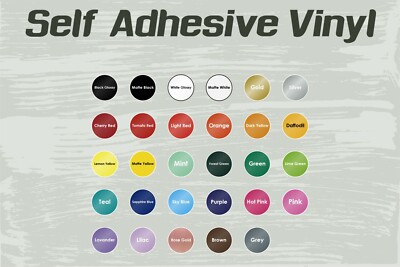 Oracal 651 Self-Adhesive Sign Vinyl Decals Lettering Graphics Backed 24''x10Yd