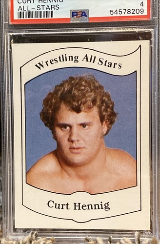 1983 Wrestling All Stars Card Mr Perfect Curt Hennig Rookie Card #5 PSA VG 4 - Picture 5 of 6