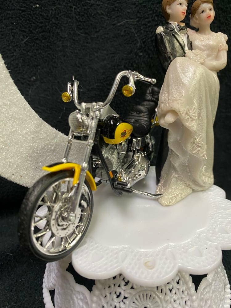 Motorcycle Wedding Cake Topper - 9