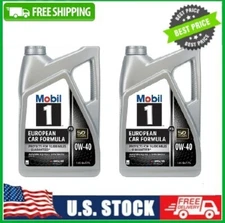2 PACK Mobil 1 FS European Car Formula Full Synthetic Motor Oil 0W-40, 5 Quart