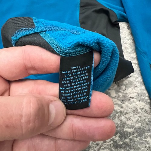 Men's Medium EMS Eastern Mountain Sports Long Sleeve Blue Fleece Crewn Mid Layer - Picture 5 of 6
