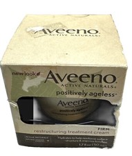 aveeno positively ageless firm restructuring cream 1.7oz distressed box