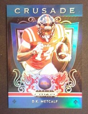 2019 Panini Prizm DP #3 DK Metcalf Crusade Blue Prizm U of M SEAHAWKS RC