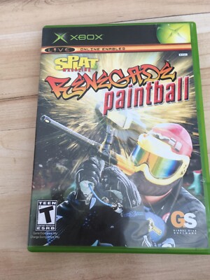 Splat Magazine Renegade Paintball (Xbox, 2005) Complete with manual Cib