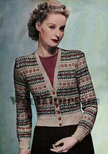 Knitting Patterns Ladies Vintage 1930s 