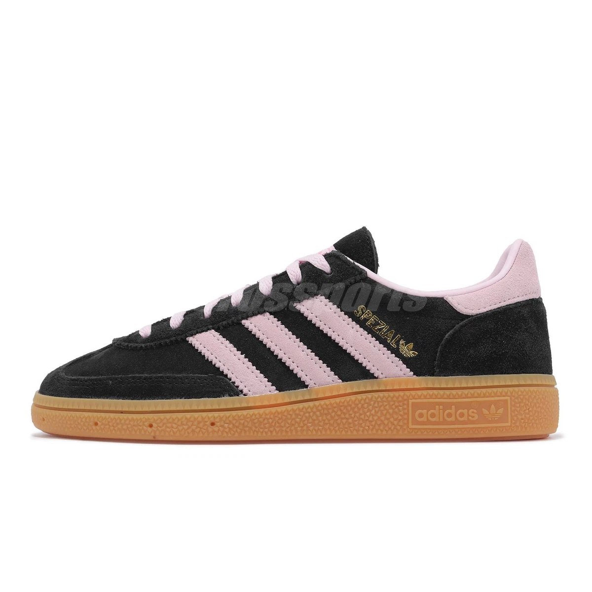 adidas Handball Spezial W Black Clear Pink Gum Women Casual Shoes