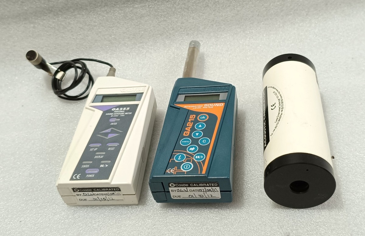 Castle GA215 Sound Level Meter + GA255 Dosimeter + GA601