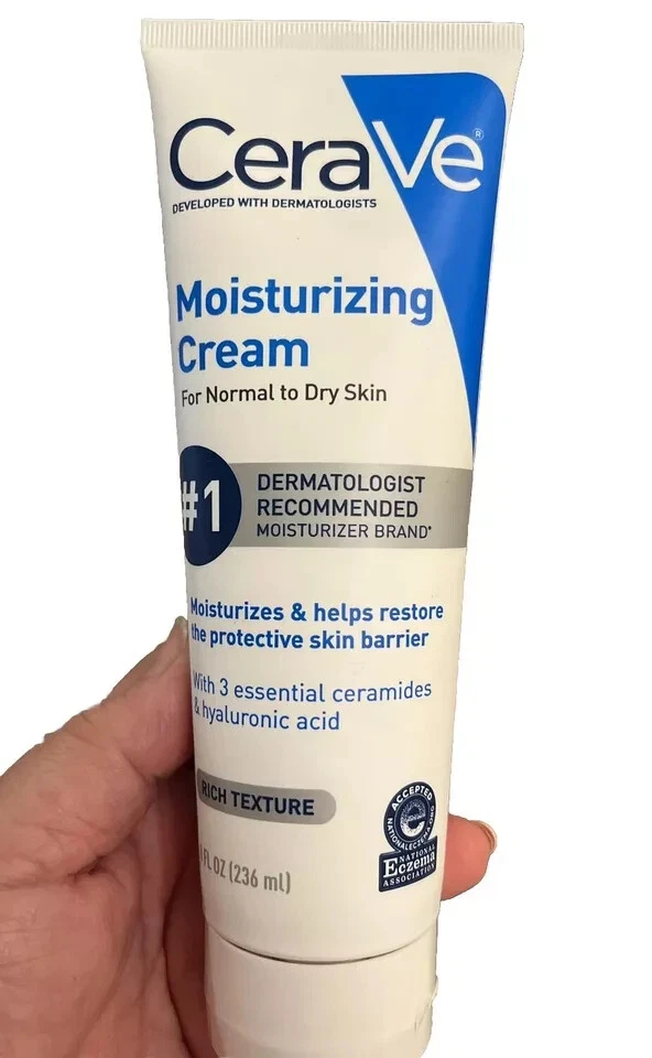Crema hidratante CeraVe para piel normal a seca 8 fl oz ¡NUEVA!! Foto 4 de 4