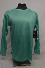 NEW Spyder Swim Men's Green Long Sleeve Rash Guard Top Shirt UPF 30 MED