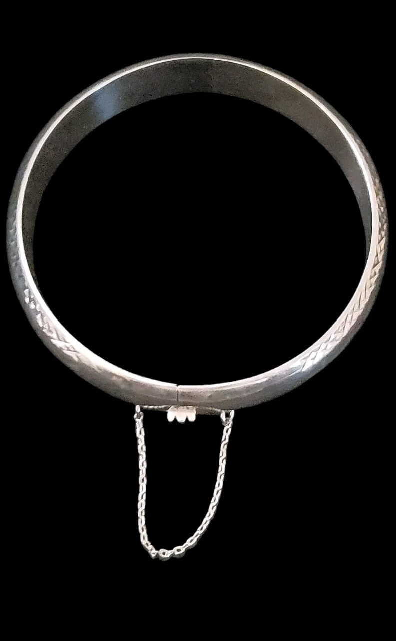 7.5" x 12mm Handcrafted Solid Sterling Silver Tex… - image 8