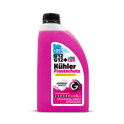 Kühlerfrostschutz G12 / G12+ Kühlflüssigkeit 5 Jahre bis 35°C 1L