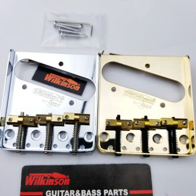 Guitar Bridge Wilkinson WTB Vintage Style Fixed Guitar Bridge With Brass Saddles
