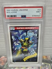 1990 Marvel Universe Series 1 Impel #23 Wolverine PSA 9 MINT 