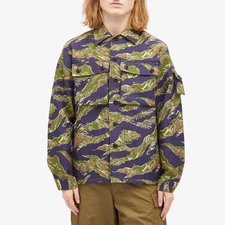Beams Plus MIL Tiger Camo Shirt Jacket. Size L. New with Tags.