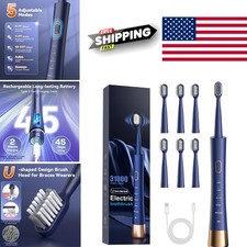 Orthodontic Electric Toothbrush for Braces with 6 U Shaped Brush Heads