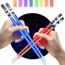 Lightsaber Chopsticks Light Up, Star Wars Red and Blue 