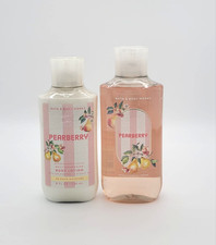 Bath Body Works Pearberry Body Wash Shower Gel Body Lotion Gift Set of 2