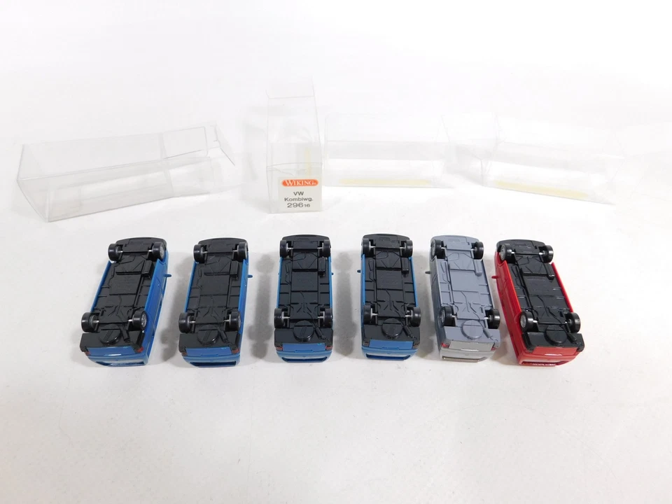 6x Wiking H0 1:87 Estate/Caravelle Volkswagen/VW: 296 16 etc. superior + 1x caja # Foto 3 de 3