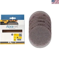 10-Pcs Abranet Net Sanding Discs + Pad Saver for Dust-Free Finishing - 5 Inch