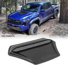 For Toyota Tacoma Air Flow Intake Hood Scoop Bonnet Vent Cover Carbon Fiber