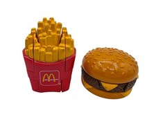 Vintage 1990 McDonald's Changeables Transformers Food Toys Cheeseburger Fries