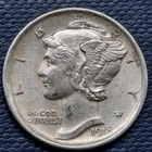 1918 D Mercury Dime 10c High Grade UNC Uncirculated #96556