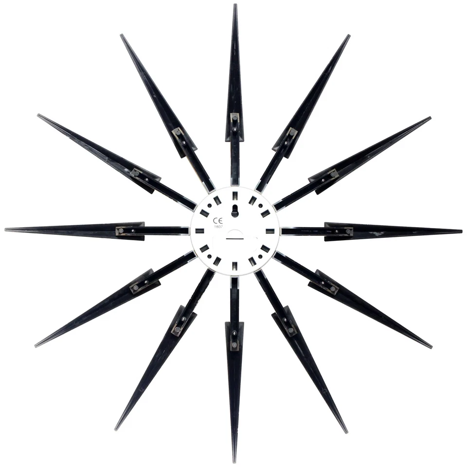 Celeste Starburst Mid-Century Modern Unique Large Wall Clock - Image 2 of 4