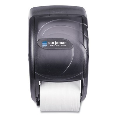 San Jamar Bath Tissue Dispenser, Oceans, 7.5x7x12.75, Transparent Black Pearl