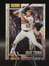 2026 Topps Series 1 Colby Thomas RC Shimmer Glitter Foil #213 Oakland Athletics