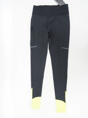 NEW! Gore Wear Thermo Running Tights Women's Small Black / Neon Yellow
