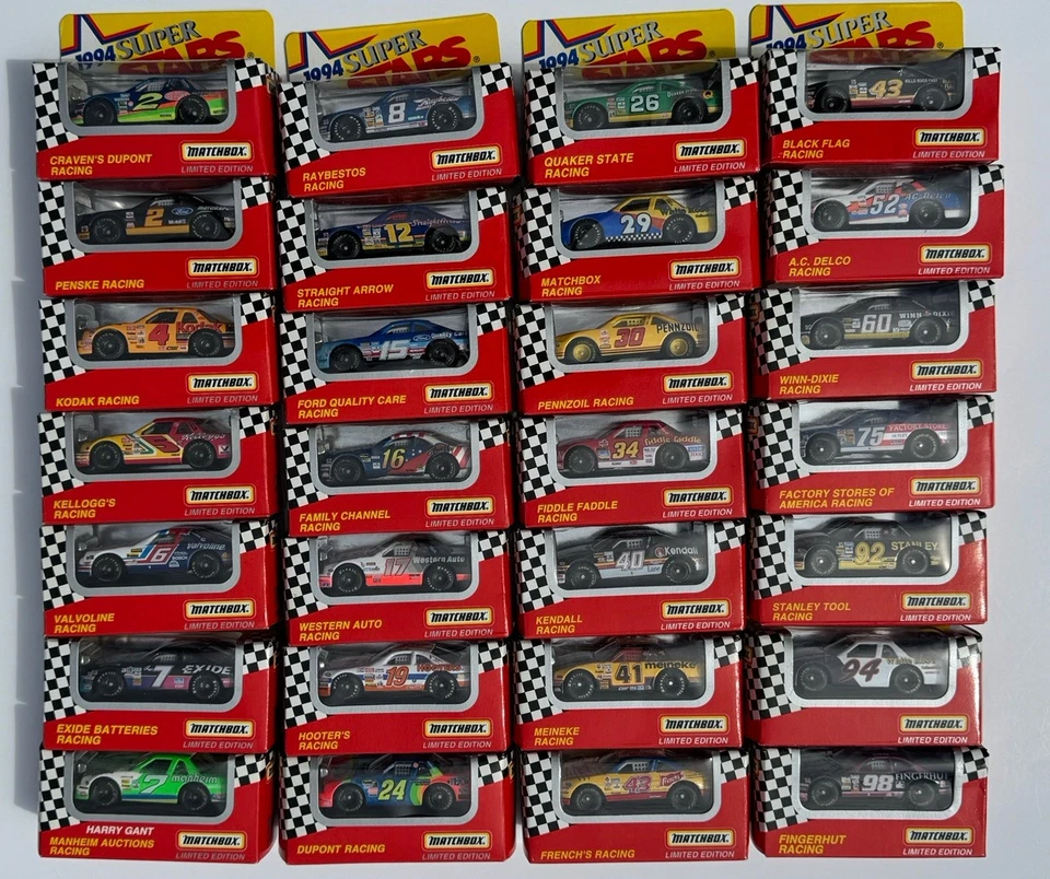 Lot Of 28 1994 Matchbox NASCAR Racing Superstars Series II Cars Limited Edition - Image 2 of 4