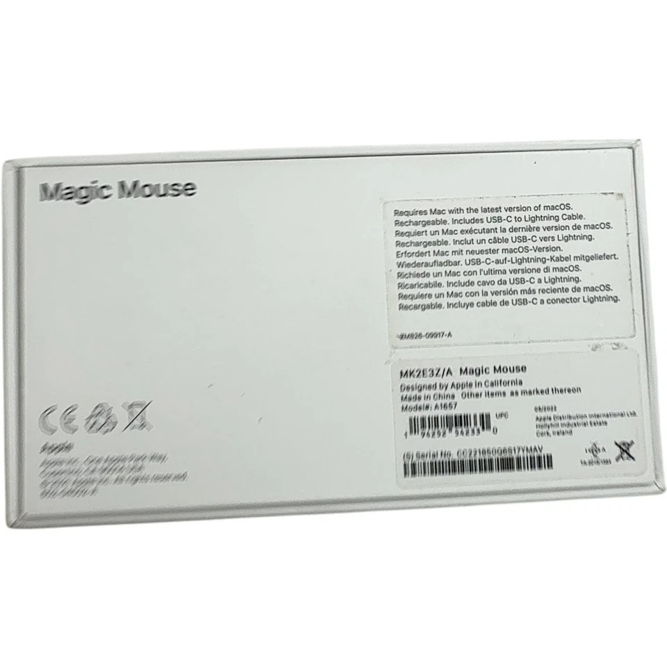 Apple Magic Mouse A1296 Wireless Optical White Model - Untested - Image 4 of 4